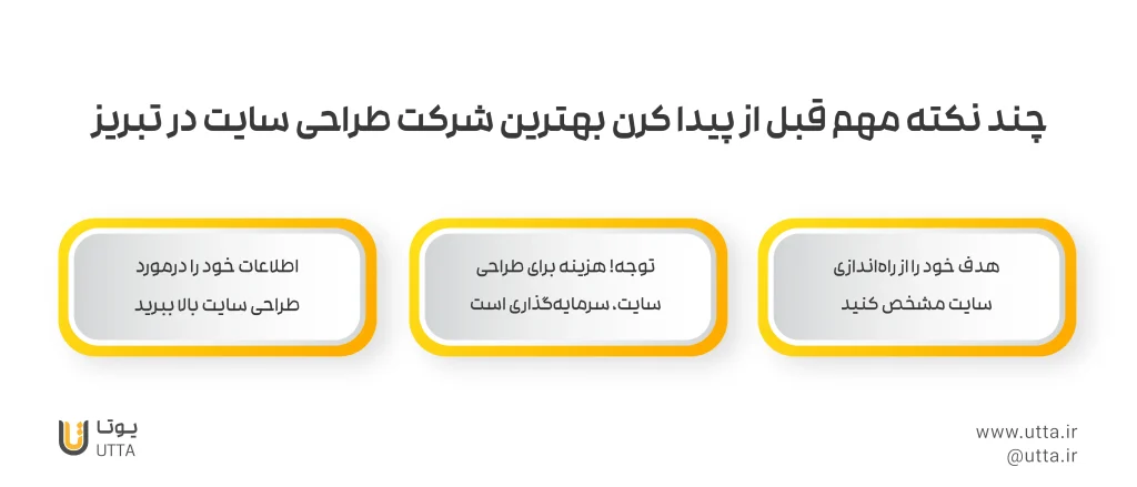 چند نکته مهم قبل از پیدا کردن بهترین شرکت طراحی سایت در تبریز