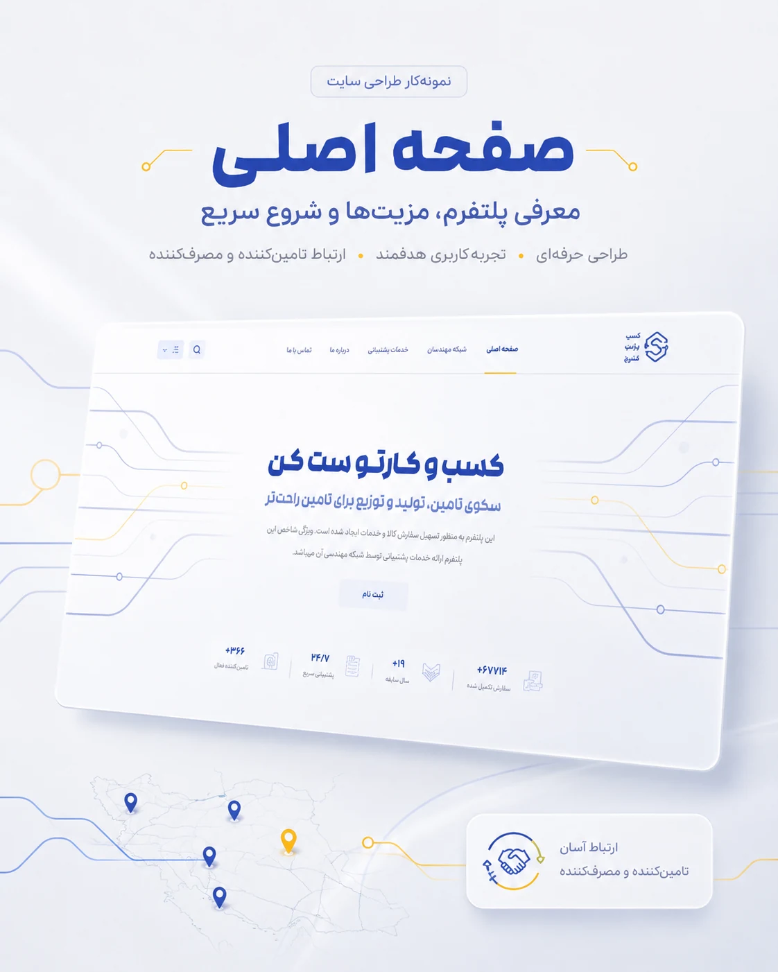 طراحی لندینگ پلتفرم ست دانشگاه آزاد