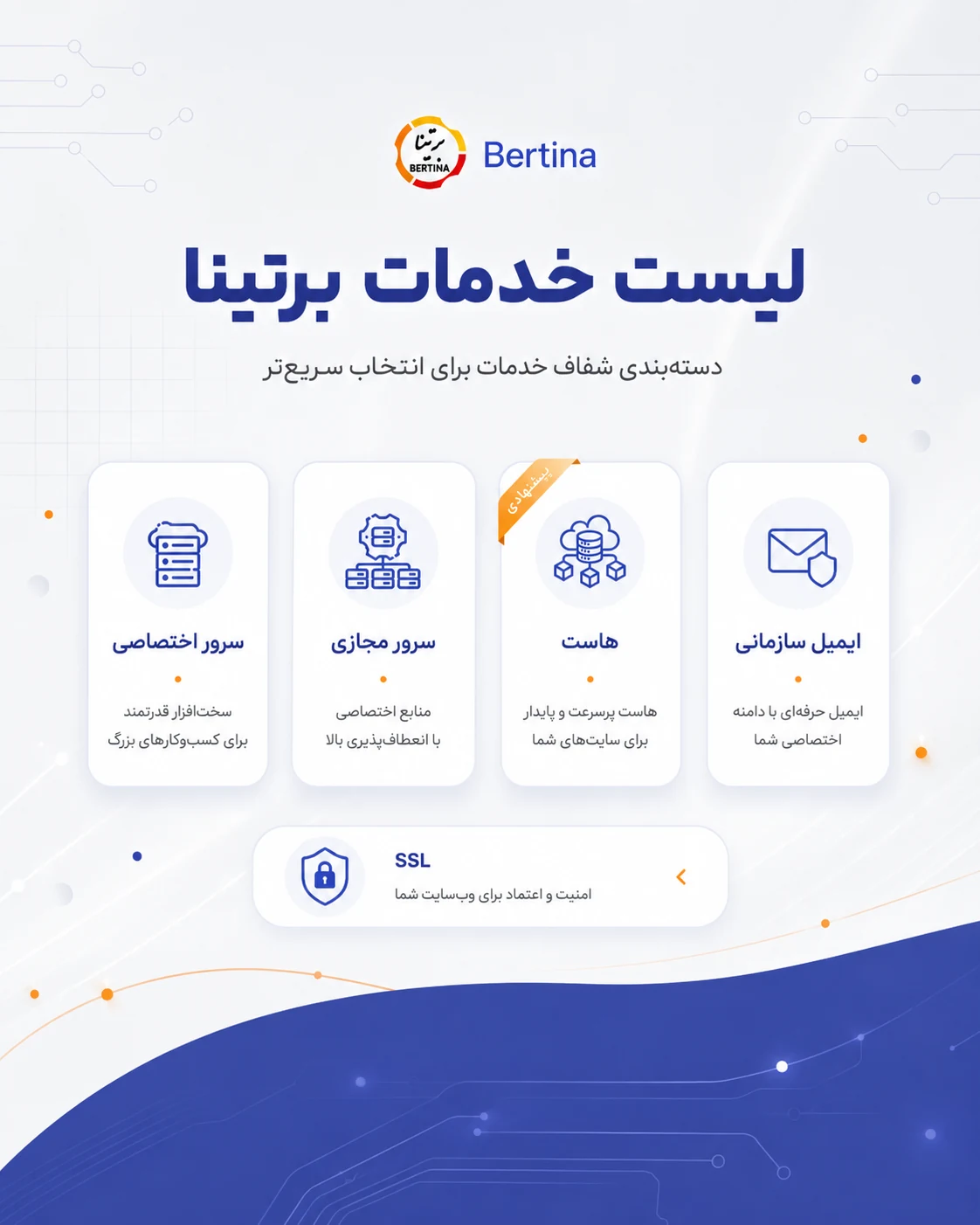 طراحی سایت دیتاسنتر برتینا