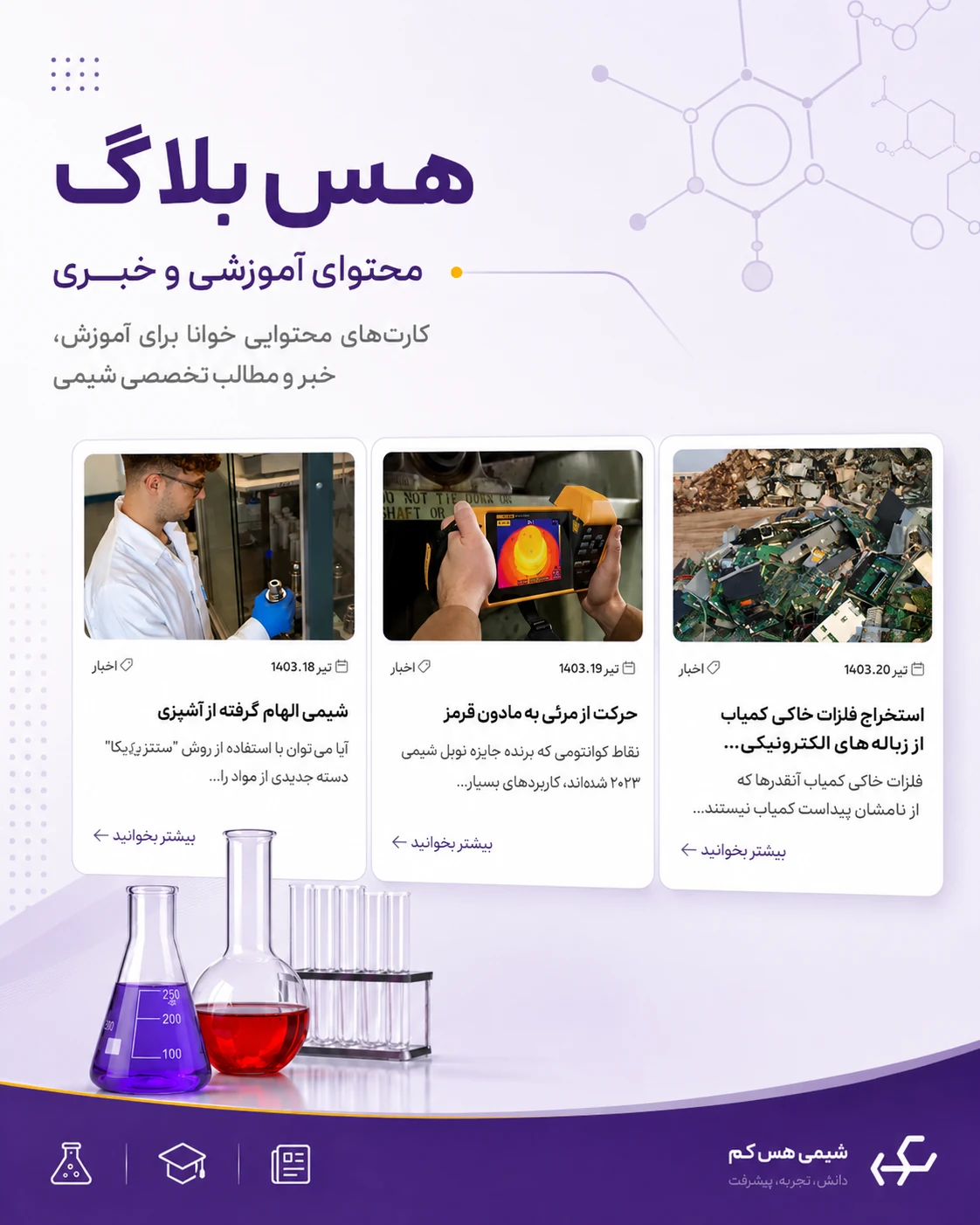 طراحی سایت شیمی هس کم