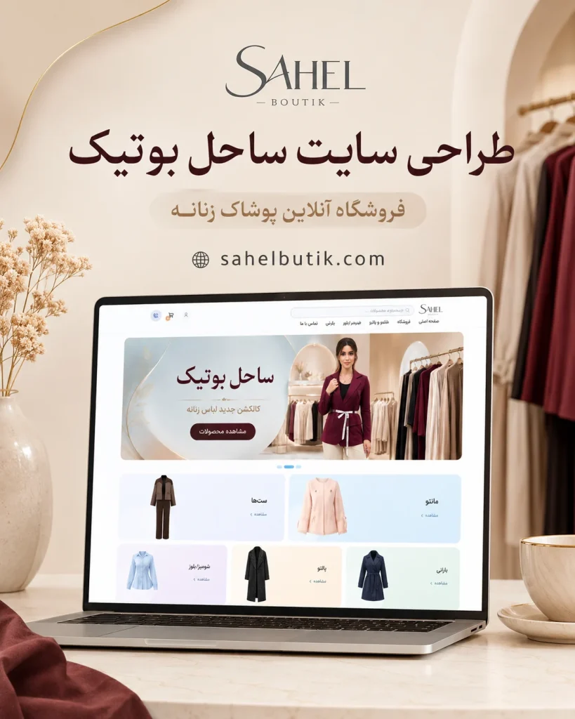 طراحی سایت فروشگاهی مانتو ساحل